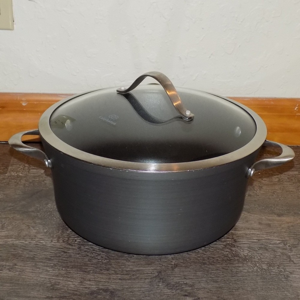 Calphalon Stock Pot 6.5 QT Good Hard Anodized Nonstick